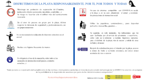 Cartel Playas COVID-19